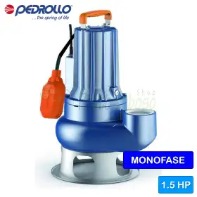 VXCm 15/50 - Pompă electrică VORTEX monofazată de 1,5 CP pentru ape uzate Pedrollo - 1