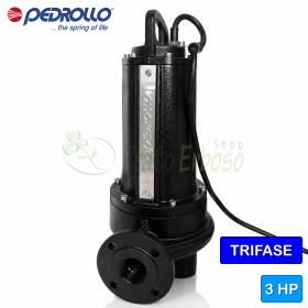 TR 2.2 - 3 HP three-phase submersible electric pump with grinder Pedrollo - 1