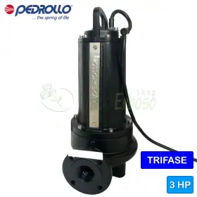TR 2.2 - Pompă electrică submersibilă trifazată de 3 CP cu rotor de tocat