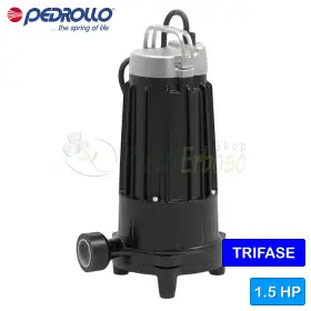 TR 1.1 - 1.5 HP three-phase submersible electric pump with grinder Pedrollo - 1