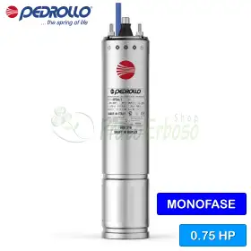 4PDm/0.75 - 4" 0.75 HP single-phase rewindable motor