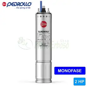 4PDm/2 - Motor rebobinable monofásico 4" 2 HP Pedrollo - 1