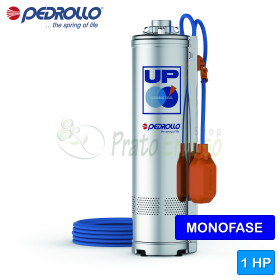 UPm 4/4-GE (10m) - Bomba eléctrica sumergible monofásica de 1 HP con interruptor de flotador