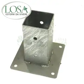 4 portapilastri de verre pour le pôle cadre de 9 cm