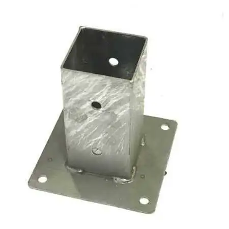 4 portapilastri să pahar pentru stâlp cadru de 9 cm