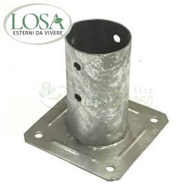 4 portapilastri glas für glas für rundpfosten 8 cm