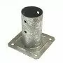 4 portapilastri de verre pour la pole, ronde 10 cm