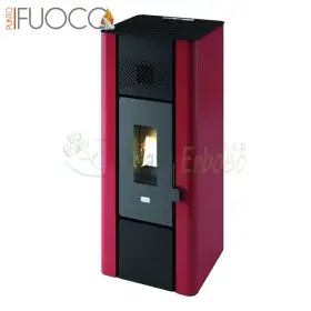 Minnie - Estufa de pellets roja de 6,3 Kw Punto Fuoco - 1