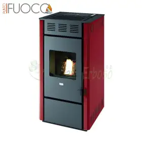 Martina - Stufa a pellet da 11.5 Kw rosso Punto Fuoco - 1