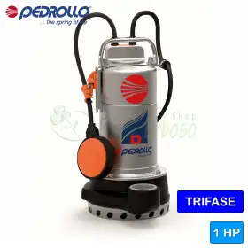 D 20 (10m) - Pompë elektrike trefazore 1 HP për ujë të pastër