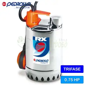 RX 3 (10m) - Pompë uji trefazore 0.75 HP