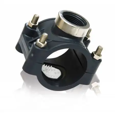 Presa a staffa PN 16 anti rotazione con viti zincate 50 X 3/4