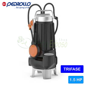 MC 15/45 - pompă de canalizare trifazată, cu două canale, de 1,5 CP