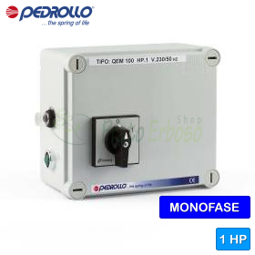 QEM/3-100 - Panel eléctrico para bomba eléctrica monofásica de 1 HP