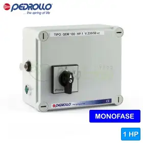 QEM/3-100 - Panel eléctrico para bomba eléctrica monofásica de 1 HP