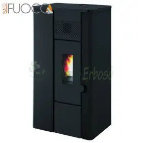 Noa - 6,3 kW geprägter schwarzer Pelletofen Punto Fuoco - 1 Noa - 6,3 kW geprägter schwarzer Pelletofen Punto Fuoco - 1