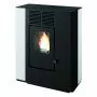 Nella - 9,4 kW weißer Pelletofen mit Kanalisierung