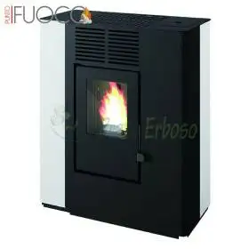 Nella - Sobë peleti me kanale të bardha 9.4 kW Punto Fuoco - 1