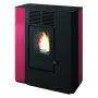 Nella - stufa a pellet canalizzata 9.4 kW rosso