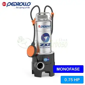 ZXm 2/40 (10 m) – elektrische Tauchpumpe VORTEX für Schmutzwasser 0,75