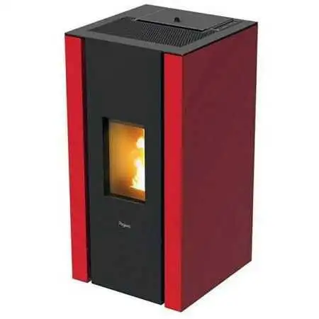 Poêle à granulés rouge Elane 9,0 - 8,5 Kw Pegaso - 1