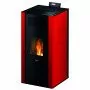 Mira 16 - Stufa a pellet hydro da 16 Kw rosso