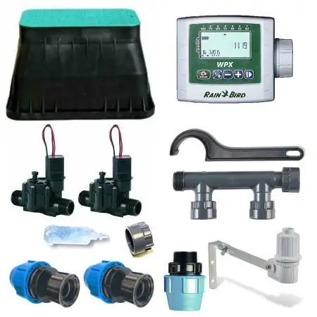 KI-RB-2Z9PZ - Kit irrigazione Rain Bird a 2 zone 9V