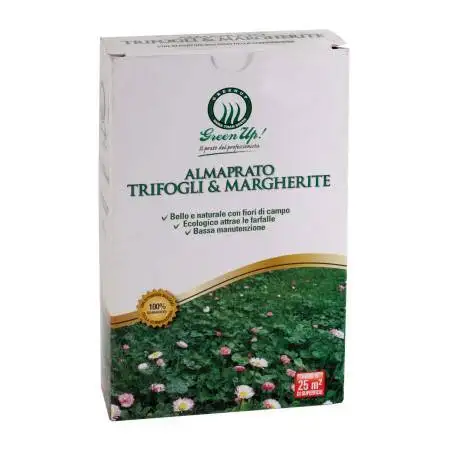 Almaprato Trèfles et Marguerites - Semences à gazon 250 g