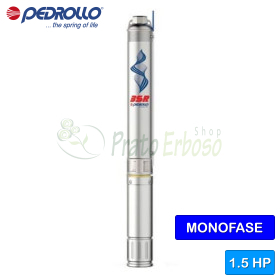 3SRm 1/62 - Pompe électrique submersible monophasée 1,5 HP Pedrollo - 1