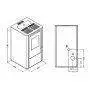 Estufa de pellets Vania blanca 9,5 kW