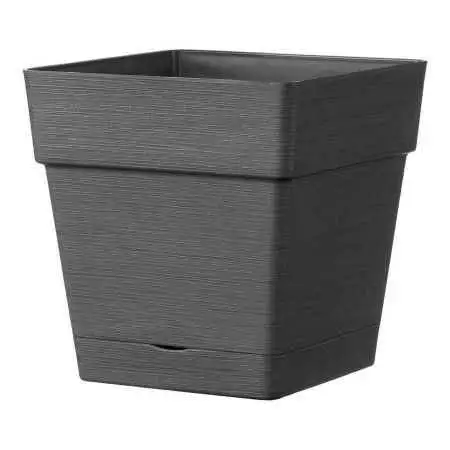 QUADRO SAVE R anthracite - Vase carré 17 cm anthracite Deroma - 1