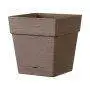 QUADRO SAVE R camel - 17 cm square vase camel Deroma - 1