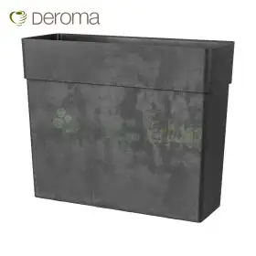 FENCE LIKE R antracita - Jarrón cassette 78 cm antracita Deroma - 1