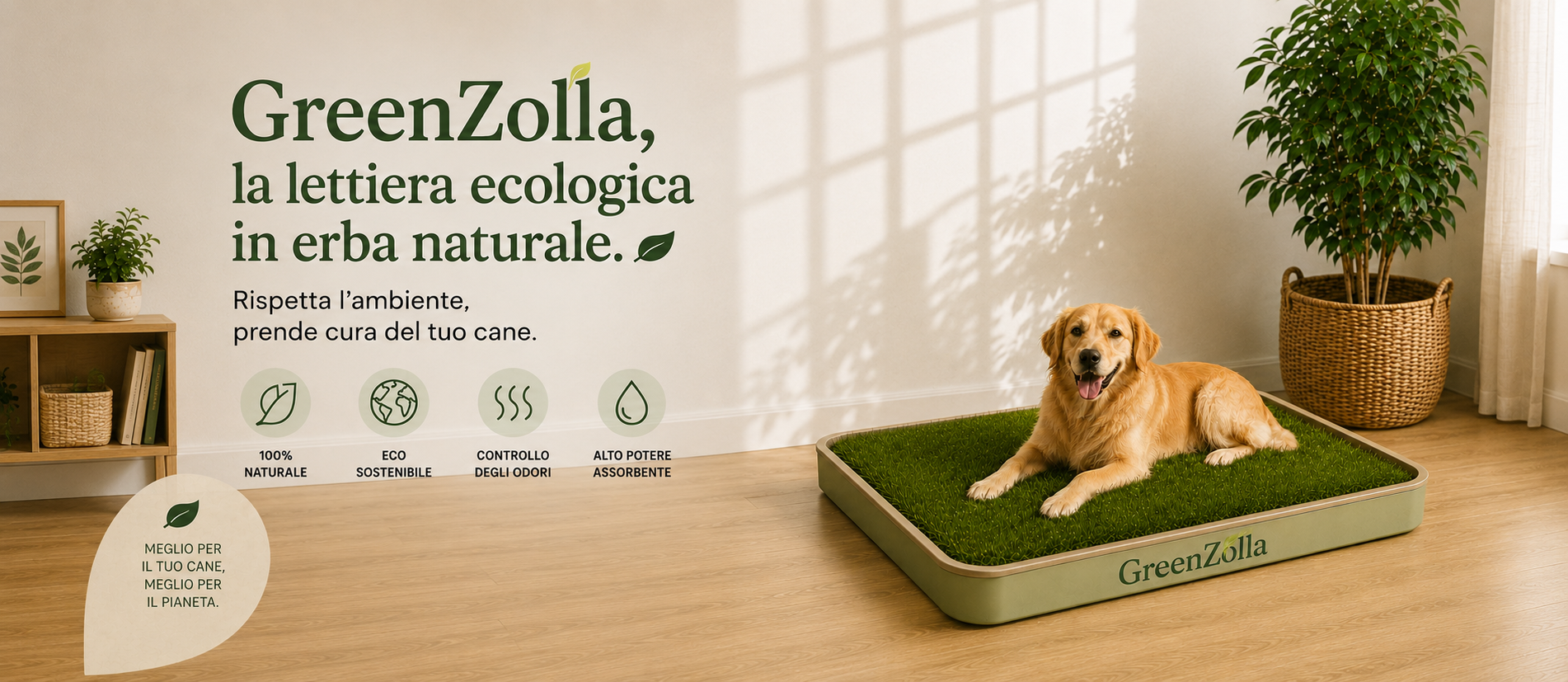 Lettriera in erba naturale GreenZolla Lettriera in erba naturale GreenZolla